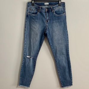 BP Ripped Skinny Ankle Jeans